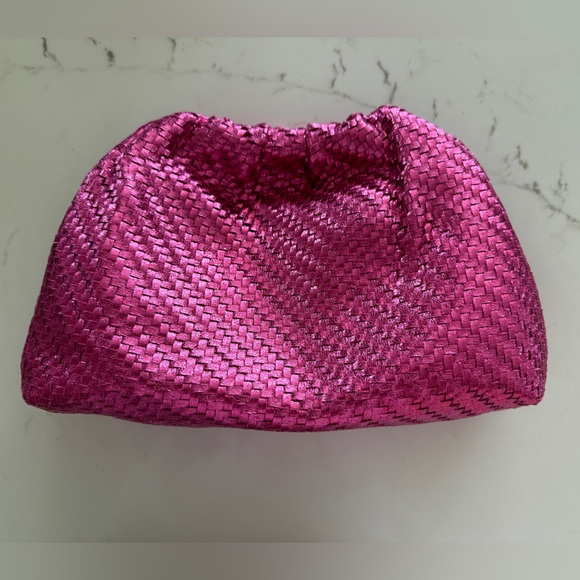 NEW By Anthropologie Frankie Clutch Hot Pink - Picture 2 of 8